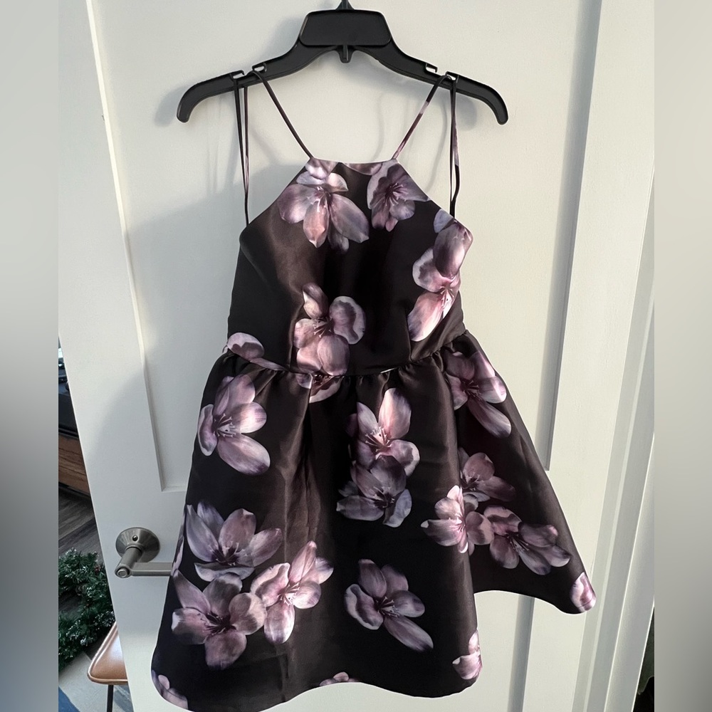 Lulu’s Size L Floral Mini Cocktail Fit & Flare Dress